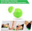 Foot Massage Roller Spiky Ball Therapy Set Massager Tool for Muscle Pain Ball - Green