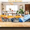 Leg Massager Air Compression Calf Feet Thigh Foot Massage Wraps Muscle Pain Relief Blood Circulation with 4 Modes 3 Intensities - Grey