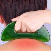 Gua Sha Massage Tool With Handle Resin Massage Tools Lymphatic Drainage Massager Body Shaping Gua Sha Tools - Orange