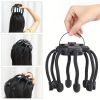 Cactus Electric Massager - Relieve Stress and Tension with Octopus Head Scalp Kneading Massager - Black