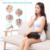 Back Neck Massage Pillow Kneading Massager In-Car Thermotherapy Massage Pillow w/ Car Charger US Plug - Black