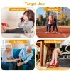 Leg Massager Air Compression Calf Feet Thigh Foot Massage Wraps Muscle Pain Relief Blood Circulation with 4 Modes 3 Intensities - Grey