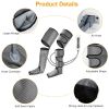 Leg Massager Air Compression Calf Feet Thigh Foot Massage Wraps Muscle Pain Relief Blood Circulation with 4 Modes 3 Intensities - Grey