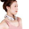 Cold&Hot Therapy Vibration Deep Tissue Kneading Adjustable Heat And Intensity Home Pain Relief Multi-Functional Neck Massager - White