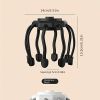Cactus Electric Massager - Relieve Stress and Tension with Octopus Head Scalp Kneading Massager - Black