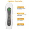 Leg Massager Air Compression Calf Feet Thigh Foot Massage Wraps Muscle Pain Relief Blood Circulation with 4 Modes 3 Intensities - Grey
