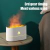 NEW 250ML Simulation Flame Jellyfish Air Humidifiers Fragrance Aromatherapy Machine Essential Oil Aroma Diffuser - White
