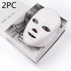 Beauty Instrument Beauty Skin Mask Instrument Seven-color Photon Rejuvenation (Option: With original packaging 2PC-US)